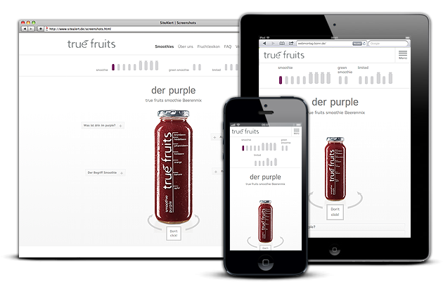 responsive devices true-fruits